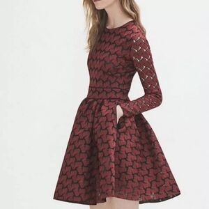 Maje Royani Bonded Lace Dress
